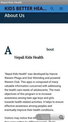 Nepal Kids Health android App screenshot 2